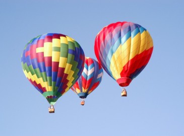 Ballonfahrt im Sommer