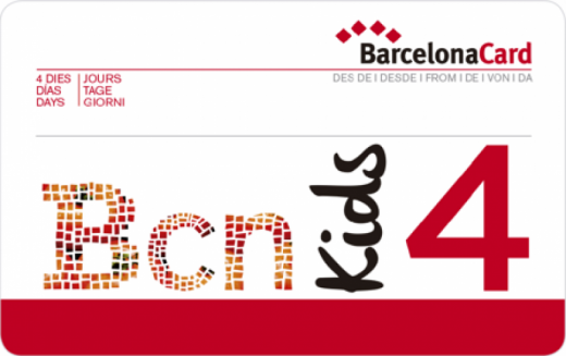 Barcelona-Karte 4 Tage für Kinder (4-12 Jahre)