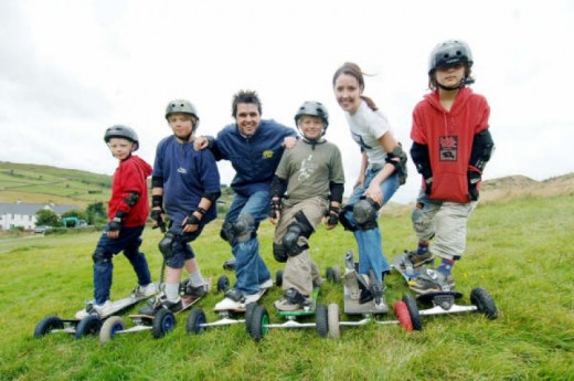 Mountainboarden in St. ANton