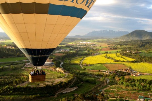 Heißluftballonfahrt in Frankreich