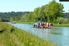 Floßfahrt München (Loisach und Isar)