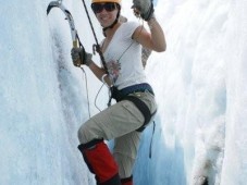 Sommer Eisklettern auf dem Steingletscher