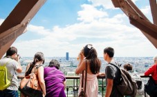 Eiffelturm ohne Anstellen