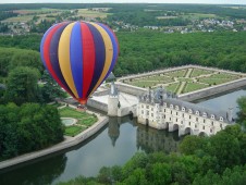 Fahrt mit dem Heißluftballon in Chenonceau