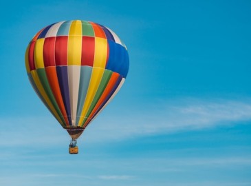 Heißluftballon fliegen